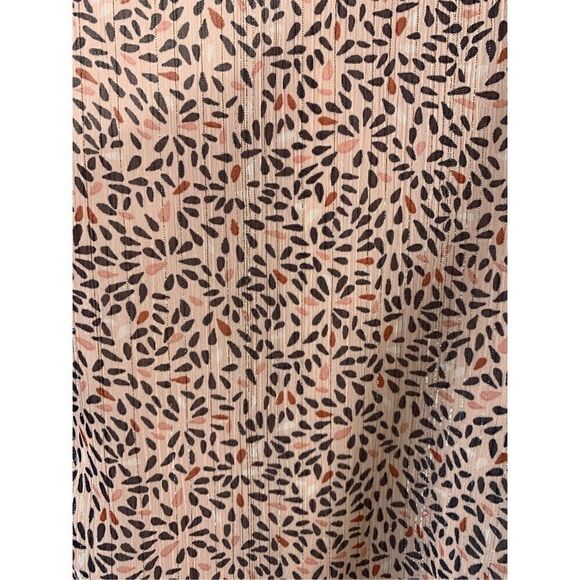 BCBGeneration Pink Cropped Long Tiered Ruffled Sleeveless Blouse Size L - Picture 6 of 10